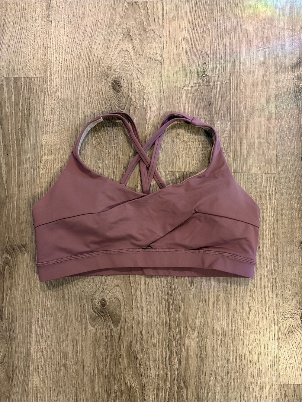 lululemon athletica Mauve Crisscross Sports Bra